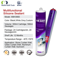 Mastic structural MH3800 à durcissement rapide, adhésif de construction ACP transparent, pour portes et fenêtres, double joint en verre, gel de silicone.