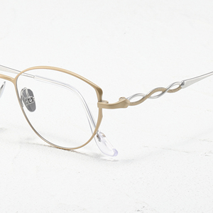 Gafas de Titanio Ligeras con Montura Completa Ovalada, Color Sólido, Unisex, para Adultos, Monturas para Corrección de la Visión - Product Image 2