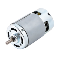 Moteur électrique CC à couple élevé certifié RoHS 50W 30A, aimant permanent à balais de 8 mm, 10000 tr/min, 6V, ventilateur entièrement fermé, appareils électroménagers