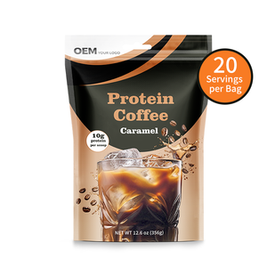 Poudre de café glacé bio OEM riche en protéines, compatible Keto, à base de protéines de lactosérum, pour la concentration, l'énergie et la santé intestinale - Product Image 4