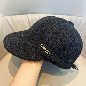 Casquette de baseball en tricot CBAEO avec large bord, doublure en polaire chaude, chapeau d'hiver unisexe - Product Image 1