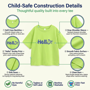 <span class=keywords><strong>Camiseta</strong></span> de algodón para niños y niñas, <span class=keywords><strong>camiseta</strong></span> de verano con estampado de sonrisa, <span class=keywords><strong>camiseta</strong></span> informal suave de manga corta, ropa moderna para niños MZJ - Product Image 6