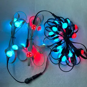 WS2811 D30mm DC12V <strong>3</strong> LEDs Addressable RGB Full Color IP68 LED Smart Dot Pixel <strong>Programmable</strong> Clear Frosted Diamonds Cover - Product Image 6