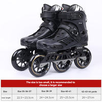 Patins à Roues Alignées de Vitesse à 3 Roues de Haute Qualité pour Hommes, Patins à Roulettes de Slalom Professionnels pour Adultes