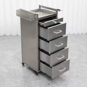 Chariot à outils en acier inoxydable pour salon de coiffure, armoire à outils pour salon de coiffure, étagère de rangement multifonctionnelle pour salon de coiffure - Product Image 6