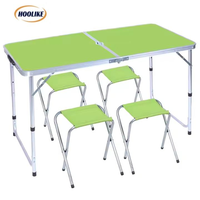 Ensemble de table et de chaises pliantes pour pique-nique, barbecue, camping, design moderne, couleur personnalisée, durable, portable, léger, pour l'extérieur