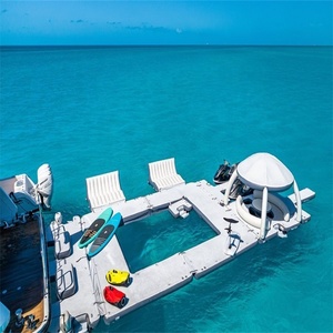 <strong>Pool</strong> Float Water Play Equipment Lounges <strong>Floating</strong> Island with Removable Tent <strong>Inflatable</strong> <strong>Floating</strong> Lounge <strong>Sofa</strong> for Yacht Boat - Product Image 2