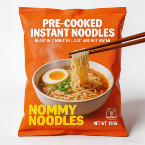 Fideos de Trigo Duro Pre-cocidos Veganos, Naturales, Listos para Cocinar, Bajos en Sal, en Caja a Granel - Product Image 1