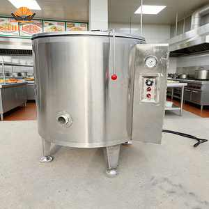 Olla Vertical para Cocinar al Vapor / Tanque de Vaporización |   Camisa de agua de acero inoxidable | Para Restaurantes y Cocinas Industriales | Olla de Hervir de 100L a 600L - Product Image 2