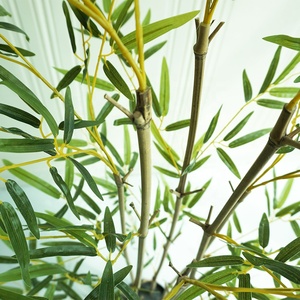 Arbustes <span class=keywords><strong>en</strong></span> <span class=keywords><strong>bambou</strong></span> <span class=keywords><strong>en</strong></span> plastique Décoration de patio intérieur 120 cm 4 pieds Plante artificielle écologique de haute qualité <span class=keywords><strong>en</strong></span> <span class=keywords><strong>pot</strong></span> - Product Image 5