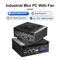 Mini PC Industrial sin Ventilador Intel N100 N305 4K HDMI VGA DP 2*Intel Gigabit LAN DDR4 NVMe SSD Computadora Integrada Yankong