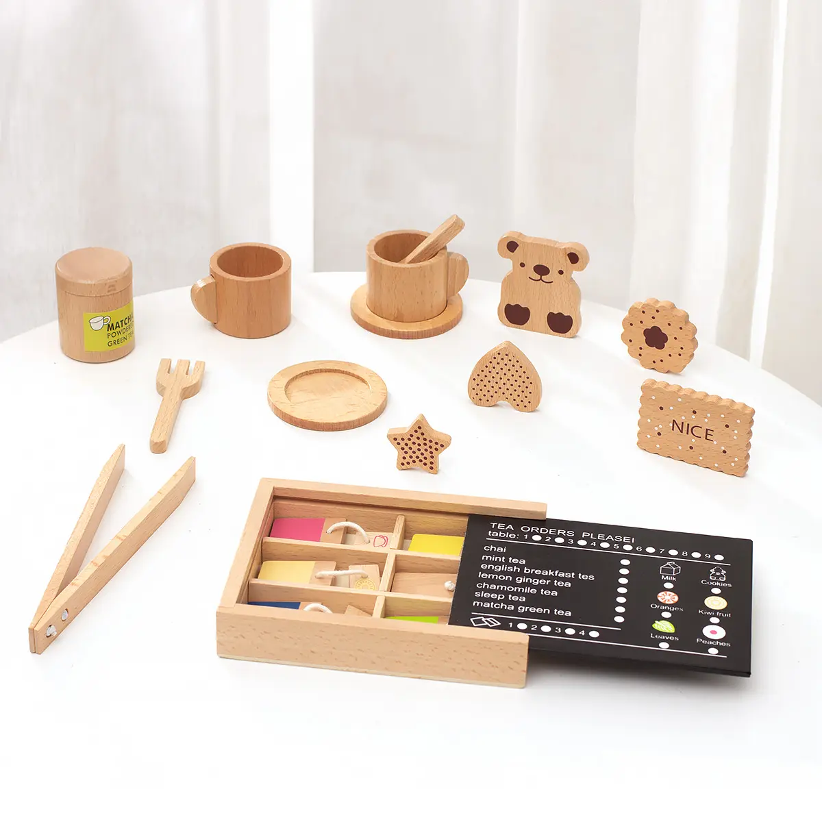 2023 मोंटेसरी लकड़ी के रसोई सेट लकड़ी खिलौना किट नाटक खेलने रसोई प्लेटें खिलौना जन्मदिन का उपहार बच्चे बच्चे विकास के लिए