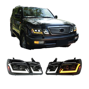 Nuevos faros LED modificados de 6000K para LX470 98-07, 12V con efecto de agua que fluye, faros LED de 12V para LX470, nuevos 60 - Product Image 2