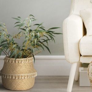 Jardinières grand extérieur métal support mural panier <span class=keywords><strong>bambou</strong></span> 2 saule tissé décor ensemble 10 pont planteur bébé changeant Moïse couleur africaine - Product Image 4