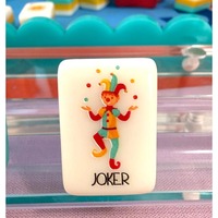 Mahjong américain très vendu, ensemble de mahjong américain en acrylique bleu à 3 couches, 160 cartes, jeu de casino, divertissement pour adultes