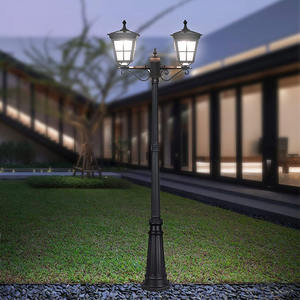 Açık su geçirmez <span class=keywords><strong>led</strong></span> yüksek kutup peyzaj ışığı sokak direk lambası park villa alüminyum bahçe için güneş ışığı - Product Image 3
