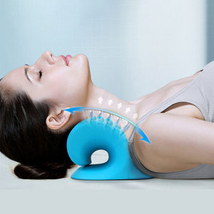 Estiramiento de la columna <span class=keywords><strong>cervical</strong></span> Gravedad Relajación muscular Tracción Camilla de cuello Almohada de masaje de hombro Aliviar el dolor Corrección de la columna vertebral - Product Image 4