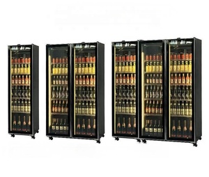 Congélateur vertical professionnel à double porte pour bars et magasins de proximité, avec moteur et maintien au frais pour la bière - Product Image 2