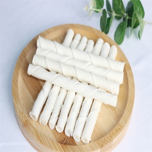 Sağlıklı evcil hayvan ödül maması aperatifler köpek çiğnemek beyaz <span class=keywords><strong>Rawhide</strong></span> büküm çubukları - Product Image 3