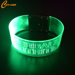 Nouveau produit parti faveur aimant transparent activé par le son led bracelet - Product Image 4