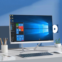 Computadora de escritorio de 24/27 pulgadas Pantalla táctil Pc todo en uno Core I7 I5 I9 Logotipo personalizable Win10 Computadora todo en uno Oficina Uso en el hogar