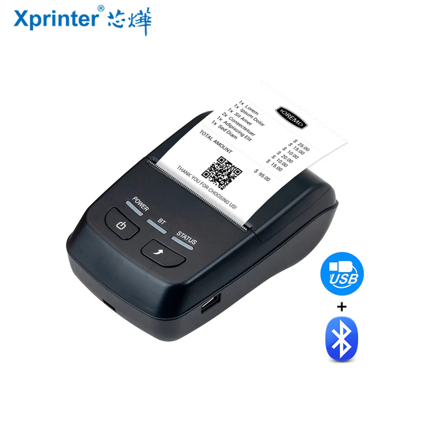 Portable 58MM Thermal Receipt Printer XP-P501A Mini Android & IOS Interface Compatible USB Stock Product for Printing