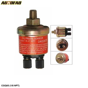 卸売 油圧センサースイッチライト-AUTOFAB-エンジン油圧センサーゲージセンダースイッチ送信ユニット1/8 NPT車の圧力センサーAF-CGQ05