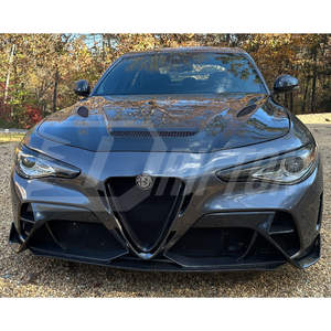 Parachoques delantero de fibra de carbono parcial estilo GTAM para Alfa Romeo Giulia 2016-2023 - Product Image 3
