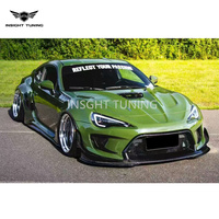 Kit de Carrocería de Fibra de Vidrio con Diseño Robot Incluye Parachoques y Capó para Actualizar Gt86 y Subaru BRZ a un Bodykit Ancho Estilo Robot