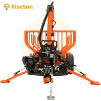 Grue forestière pour la manutention du bois, grue à bois de petite taille, longueur : 6,75 mètres ou 8 mètres