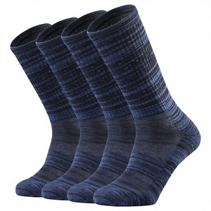 Unisex Crew Knitted Soft Standard Cushion Spring <b>Running</b> Hiking Solid Color Custom Logo Youth <b>Socks</b> for Men Women - Product Image 2