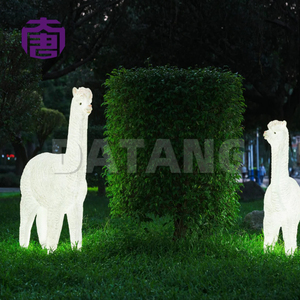 Luces LED 3D con Forma de Alpaca, Personalizadas, IP65, Material de Resina Transparente y Fibra de Vidrio, para Paisajismo, Jardín Exterior, Halloween - Product Image 4