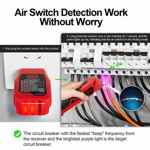 NOYAFA NF-827 2-<span class=keywords><strong>in</strong></span>-1 digitale AC-stroomonderbrekerzoeker, stopcontacttester en NCV-detector met geïntegreerde GFCI-aansluitingstester - Product Image 5