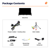 MEKEDE Car-play FM Navigation 4core 2 + 32GB Android Auto lecteur multimédia de voiture 1024*600 écran IPS pour Benz W204