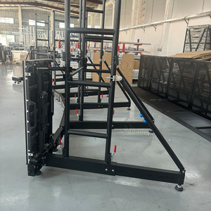 Tùy Chỉnh Cong Có Thể Điều Chỉnh Mặt Đất Hỗ Trợ LED Video Tường Khung Tủ Màn Hình Mặt Đất Hợp Kim Nhôm Giàn Ngăn Xếp Hệ Thống - Product Image 6