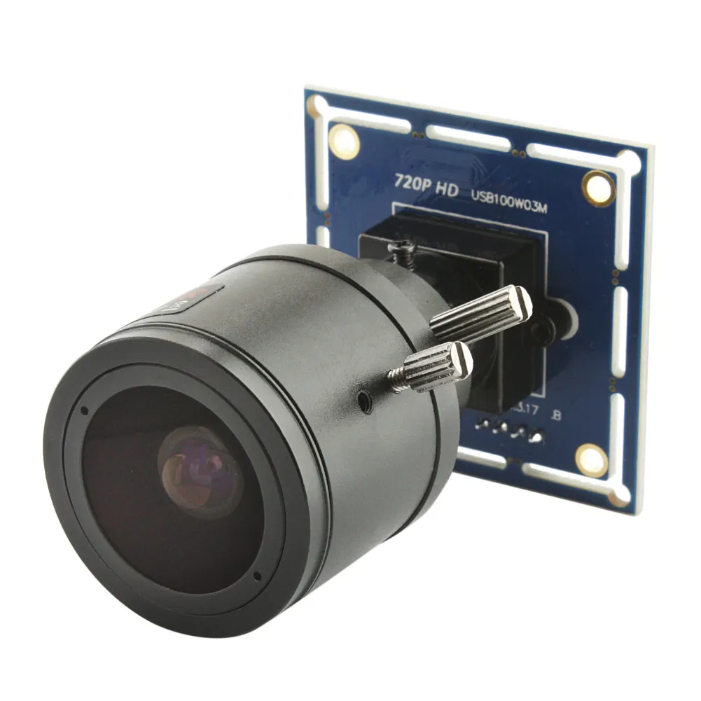 ELP मिनी यूएसबी कैमरा M12 2.8-12mm Varifocal लेंस 30fps 720P HD रंग सेंसर ज़ूम यूएसबी वेब कैमरा मैनुअल फोकस के लिए चिकित्सा एंडोस्कोप