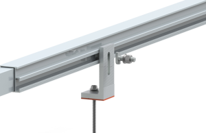 ชั้นวาง PV แบบปรับได้สำหรับหลังคาดีบุกสี่เหลี่ยมคางหมูติดตั้งง่ายโซลูชันการติดตั้งหลังคาพลังงานแสงอาทิตย์พร้อมสลักแขวน - Product Image 2