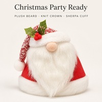 Gnome en peluche de Noël, décoration scandinave Tomte Nisse avec baies de houx, décoration de table de Noël, décoration de maison, cadeau de Noël, vente en gros