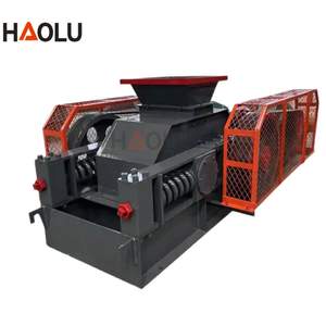 Anpassbarer Doppelwalzenbrecher mit Motorlager, Getriebe und Untersetzungsgetriebe für Steinproduktionslinien, geräuscharm, max. 30 t/h Kapazität - Product Image 1