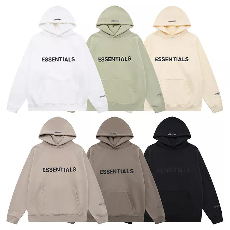 2022 Nieuwe Essentials Originele 1:1 Fg Hoodies Grijs Zwart Beige Bruine Hoodie Capuchon Voor Mannen Dames