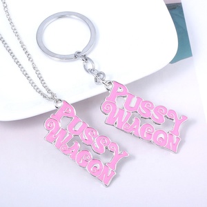 SM Portachiavi Rosa Pussy Wagon del Film <span class=keywords><strong>Kill</strong></span> Bill, Accessorio Regalo per Donne e Ragazze, Derivati <span class=keywords><strong>Anime</strong></span> - Product Image 5