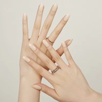 Autocollants d'ongles en gel UV semi-durcis longue durée, très populaires, à presser / Tiktok NG200027