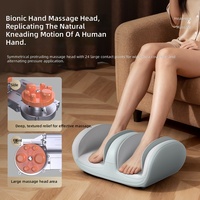 Appareil de massage des pieds et des mollets, enveloppant, avec compresse chaude, pétrissage, télécommande sans fil, pour débloquer les méridiens musculaires
