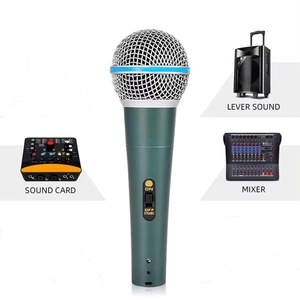 Professional Wired Dynamic <b>Microphone</b> Super-Cardioid for Live Vocals Karaoke Stage Recording Sensitivity - Product Image 3