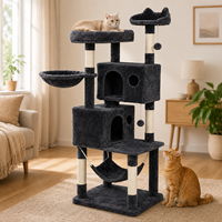 Structure d'escalade pour chat en bois, coins arrondis, sécurisée pour les familles