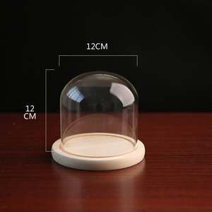 Bocal à <span class=keywords><strong>cloche</strong></span> <span class=keywords><strong>en</strong></span> <span class=keywords><strong>verre</strong></span> transparent, 4 pièces, avec base <span class=keywords><strong>en</strong></span> bois, <span class=keywords><strong>cloche</strong></span>, dôme <span class=keywords><strong>en</strong></span> <span class=keywords><strong>verre</strong></span>, vente <span class=keywords><strong>en</strong></span> gros - Product Image 4