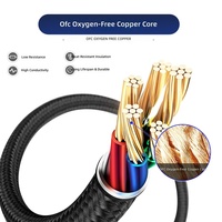 Cable USB Tipo C de Repuesto para Auriculares ASUS ROG Delta S, Sonido Envolvente 7.1, Núcleo de Cobre OFC, Cable de Audio de Nailon Resistente