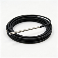 Sensor de Temperatura Digital a Prueba de Agua DS18B20, Sonda de Acero Inoxidable de 1 Hilo con Cable de 1 m