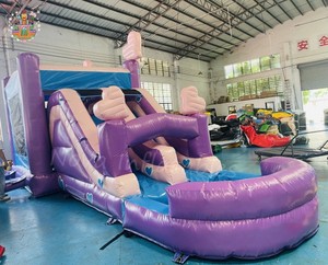 Nueva marca Nova, gran oferta, <span class=keywords><strong>casa</strong></span> de rebote inflable colorida para exteriores, tobogán de agua, Castillo de salto, modelo para niños - Product Image 3