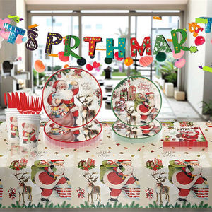 Juego de vajilla de fiesta de <span class=keywords><strong>cumpleaños</strong></span> para niños modernos, superventas, juguetes de bloques de construcción, platos de papel, manteles para <span class=keywords><strong>cumpleaños</strong></span> - Product Image 1